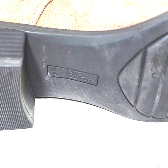 Women's Tan And Black Suede Lace-Up Booties White Mountain Size 9 - Picture 6 of 9